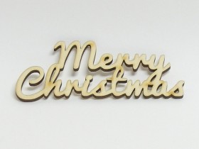 Drev. nápis: Merry Christmas  