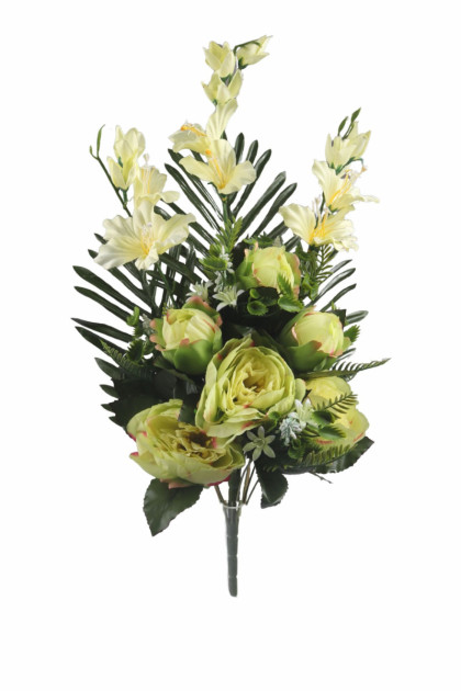 Kytica gladiola + peónia / sv. zelená