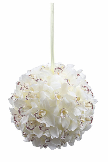 Guľa orchidea 33 cm - dekorácia