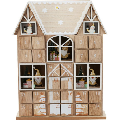 Adventný kalendár domček