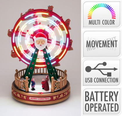 Kolotoč s osvetlením LED / červený Kolotoč s osvetlením LED / červený