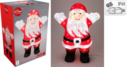Santa 40 cm s LED osvetlením Santa 40 cm s LED osvetlením