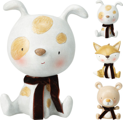 Zvieratká dekorácia 11 cm