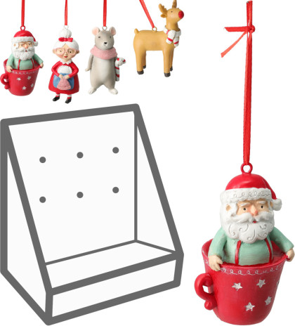 Postavička  vianočná závesná