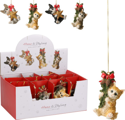 Mačka - záves. dekorácia vianoč.  Mačka - záves. dekorácia vianoč.