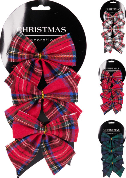 Mašľa 3ks/ 10 cm/3farby Mašľa 3ks/ 10 cm/3farby