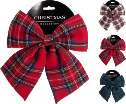 Mašľa vianoč. 24 cm / 3 farby Mašľa vianoč. 24 cm / 3 farby