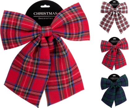 Mašľa vianoč. 34 cm/3 farby Mašľa vianoč. 34 cm/3 farby