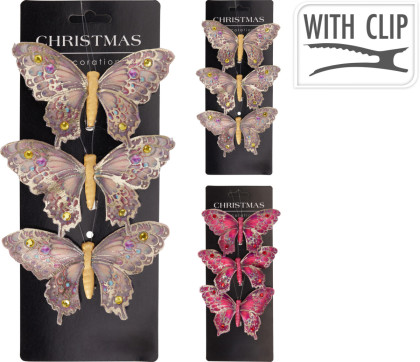 Motýľ 3 set so štipcom / 2dr Motýľ 3 set so štipcom / 2dr
