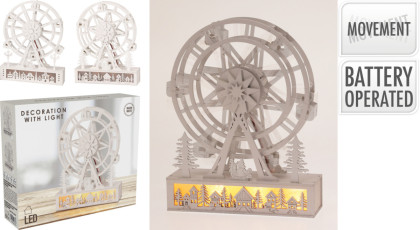 Kolotoč s osvetlením LED / biely Kolotoč s osvetlením LED / biely