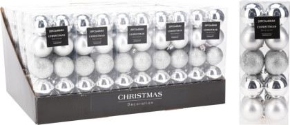 Gule vianočné 20 ks / 4 cm Gule vianočné 20 ks / 4 cm