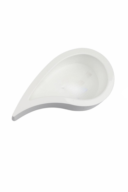 Črepník slza PVC - biela