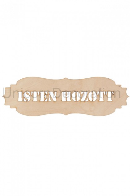 Isten hozott: Drevená tabuľka