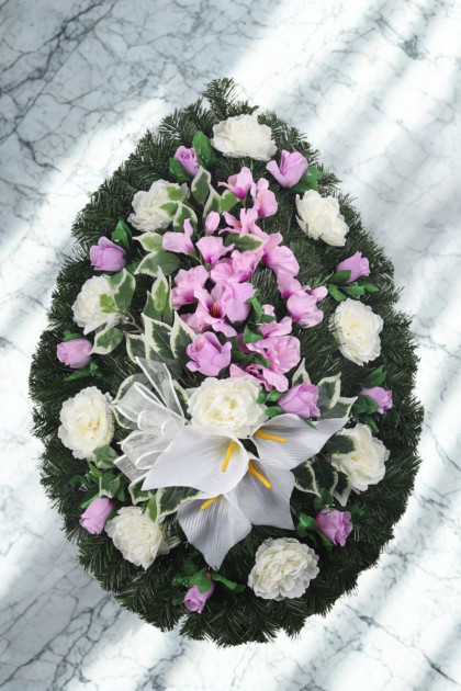 Veniec_XXL s peóniou ,ružou a gladiolou