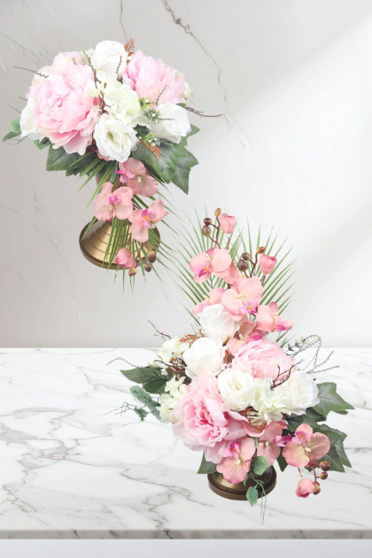 Set na hrob s kyticami 