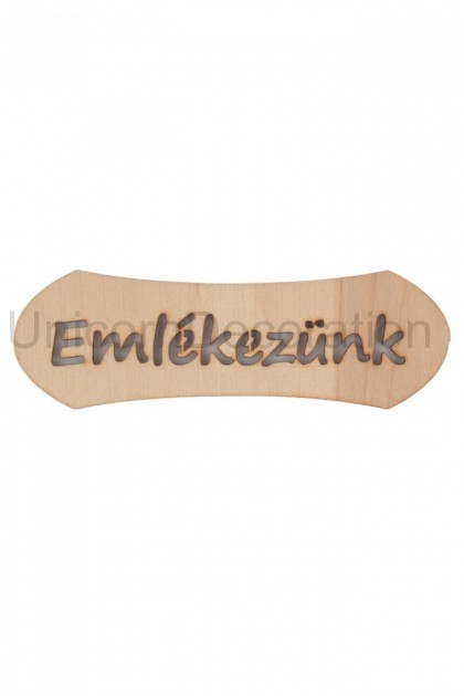 Dekoračná tabuľa: Emlékezünk 