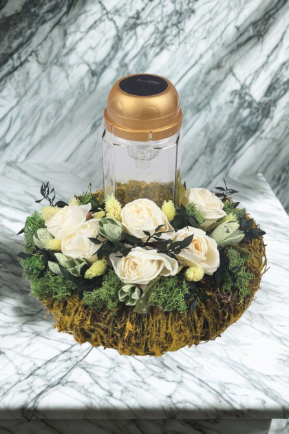 Venček prútený so solárnym kahancom 