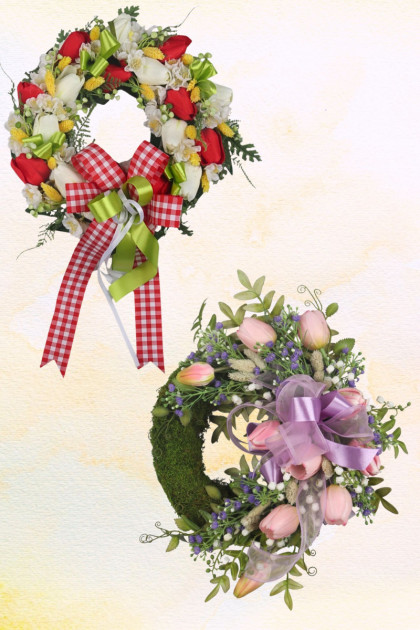 Veniec machový ozdobený - Originál 1 ks