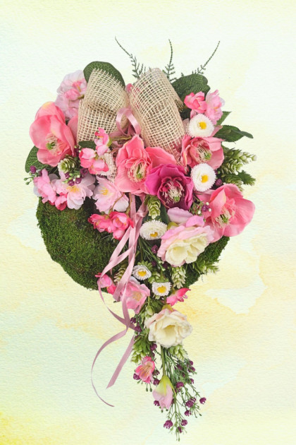 Veniec machový ozdobený - Originál 1 ks