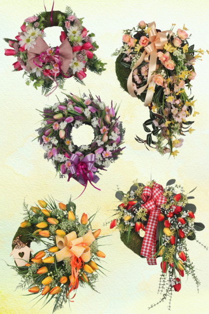 Veniec machový ozdobený - Originál 1 ks