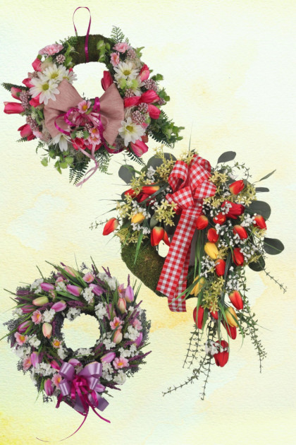 Veniec machový ozdobený - Originál 1 ks