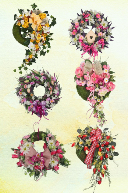 Veniec machový ozdobený - Originál 1 ks