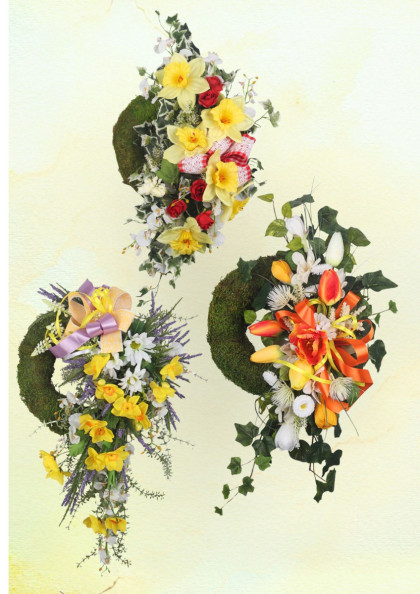 Veniec machový ozdobený - Originál 1 ks