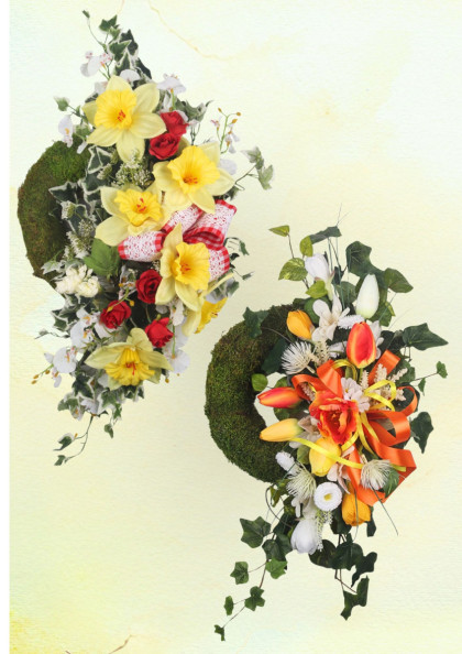 Veniec machový ozdobený - Originál 1 ks