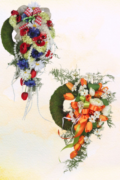 Veniec machový ozdobený - Originál 1 ks