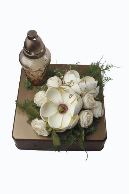 Aranžmán miska zaťažená s kahancom 