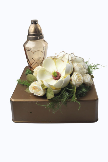 Aranžmán miska zaťažená s kahancom 