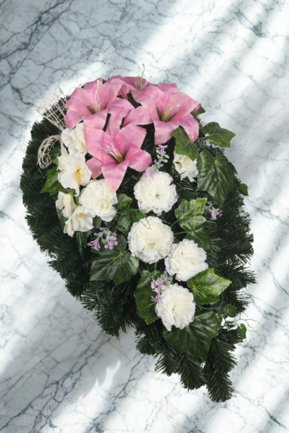 Veniec slza - karafiát, ľalia, gladiola