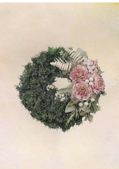 Venček plastový - ranunculus