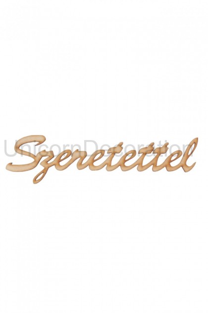 Dekor.nápis: Szeretettel