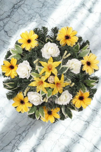 Veniec kruh 15 kvetový s doplnkom