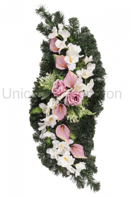Aranžmán esíčko gladiola, kála, ruža