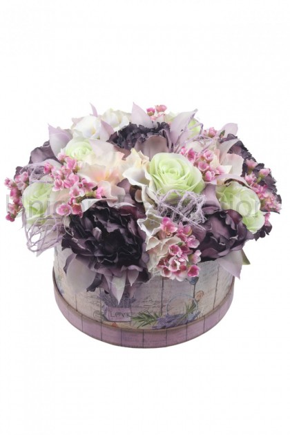 Flower box - peónie, ružičky