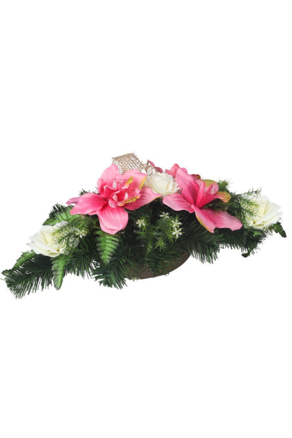 Aranžmán betón 333 s orchideami