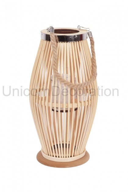 Svietnik bambusový 21x35 cm