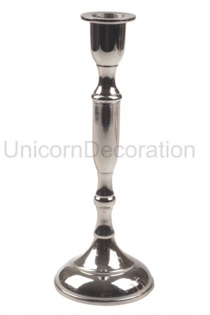 Svietnik strieborný 20 cm 6dr