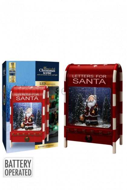 Poštová schránka LED + hudba +  sneh