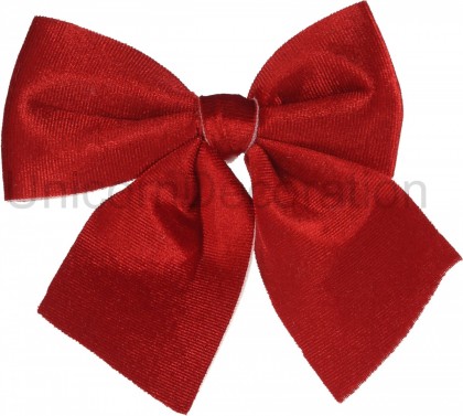 Mašľa velvet červená 2 set