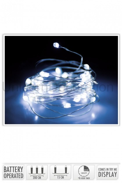 Reťaz svetelná 132 LED W + časovač