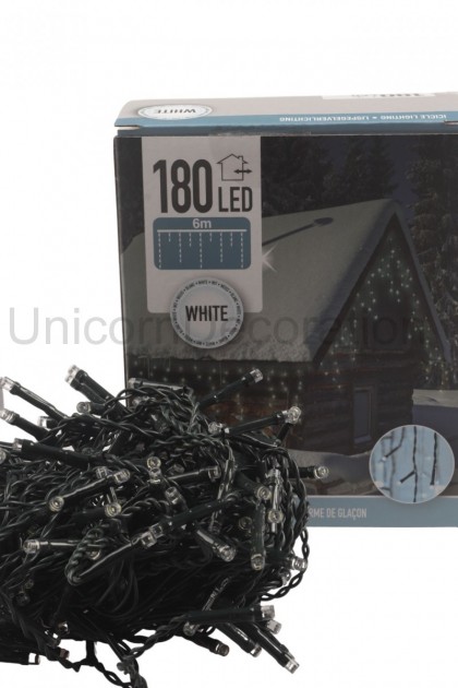 Reťaz LED záves. 180LED 6m W