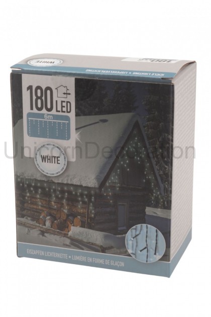 Reťaz LED záves. 180LED 6m W