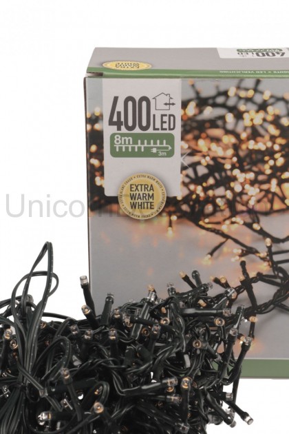 Reťaz LED 400LED 8m WW