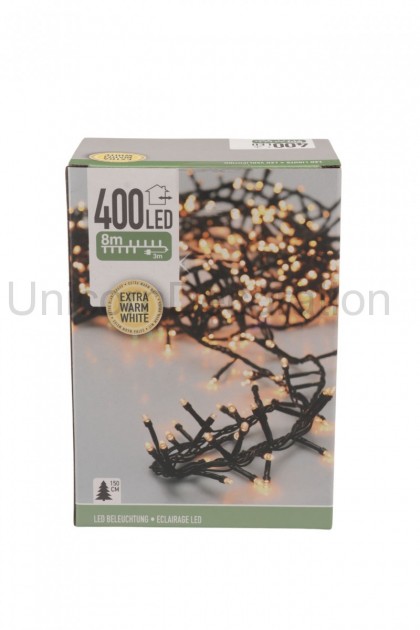Reťaz LED 400LED 8m WW