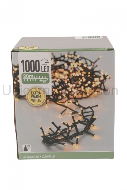 Reťaz LED 1000LED 20m WW