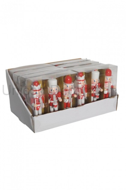 Luskáčik záves. 3 set červený
