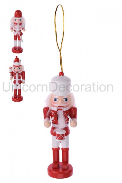 Luskáčik záves. 3 set červený